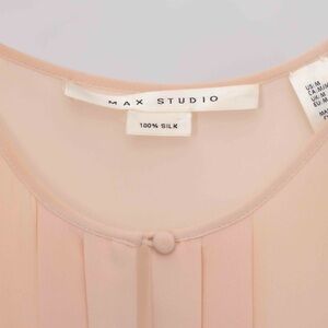 Max Studio Women's Silk blouse in pale pink